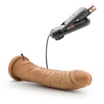 Dr. Skin - 8.5 Inch Vibrating Realistic Cock With Suction Cup - Mocha - Image 2