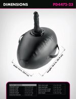Fetish Fantasy Series Body Dock Inflatable Love Ball - Black - Image 2