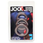 Jock Silicone Cock Ring Set in - Dark - Image 4