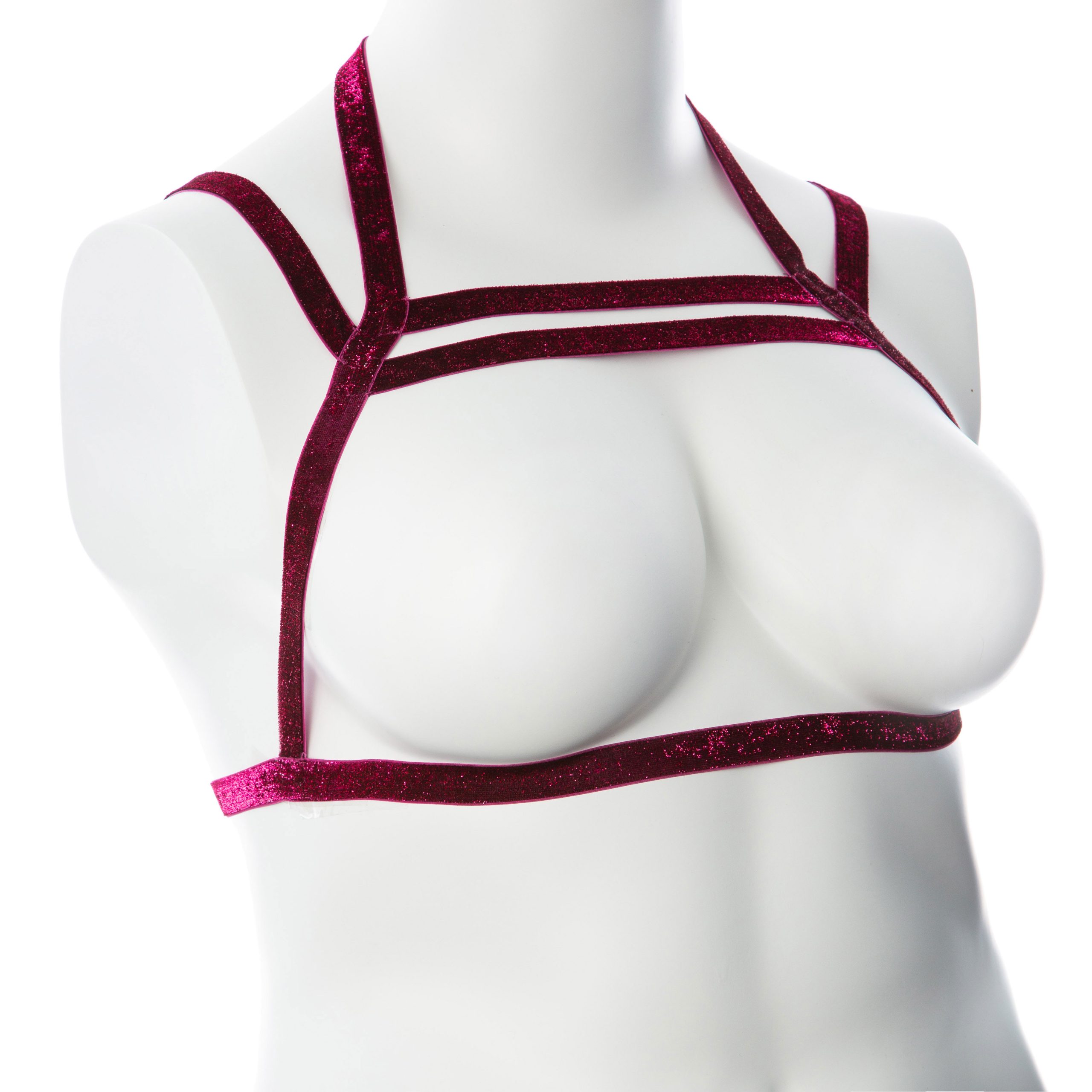 YeMCslOmRGOISAkKDQDz6XphPuDXA8Jk Gender Fluid Sugar Coated Harness - Large/xxlarge - Raspberry - Image 1