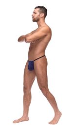 Diamond Mesh Posing Strap - One Size - Navy - Image 2
