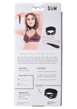Brat Collar and Leash - Black / Rose Gold - Image 2