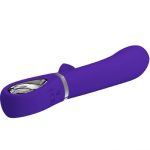 Thomas Super Soft Silicone Rabbit Vibrator - Purple - Image 3