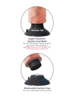 King Cock 7-Inch Vibrating Cock - Light - Image 2
