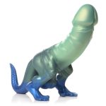 Jurassic Cock Dinosaur Silicone Dildo - Green/blue - Image 7