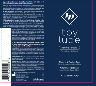 ZDr8Dong ID Toy Lube 4.4 Fl Oz Bottle - Image 1
