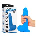 Get Lucky Real Skin Mr. Navy 7.5" Dual Layer Dildo - Image 5