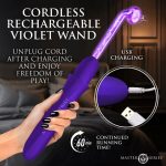 Elektrawand Rechargeable Violet Wand With Attachments Purple - Image 4