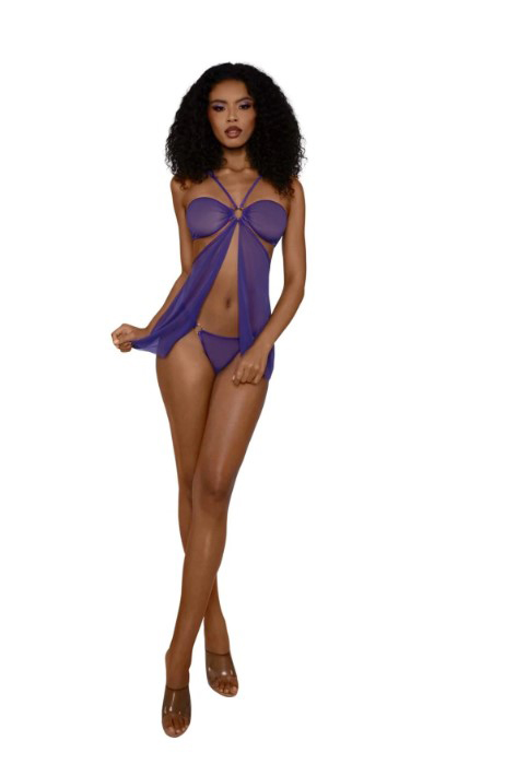 ZPFATN0D Babydoll Set With Panty - Os - Ultra Violet - Image 1