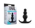 Anal Adventures Platinum - Beaded Plug - Black - Image 2