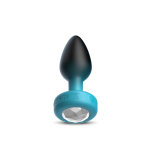 Eluxe Vibrating Clr Gem Bluombre Plug Sm With Remote - Image 8