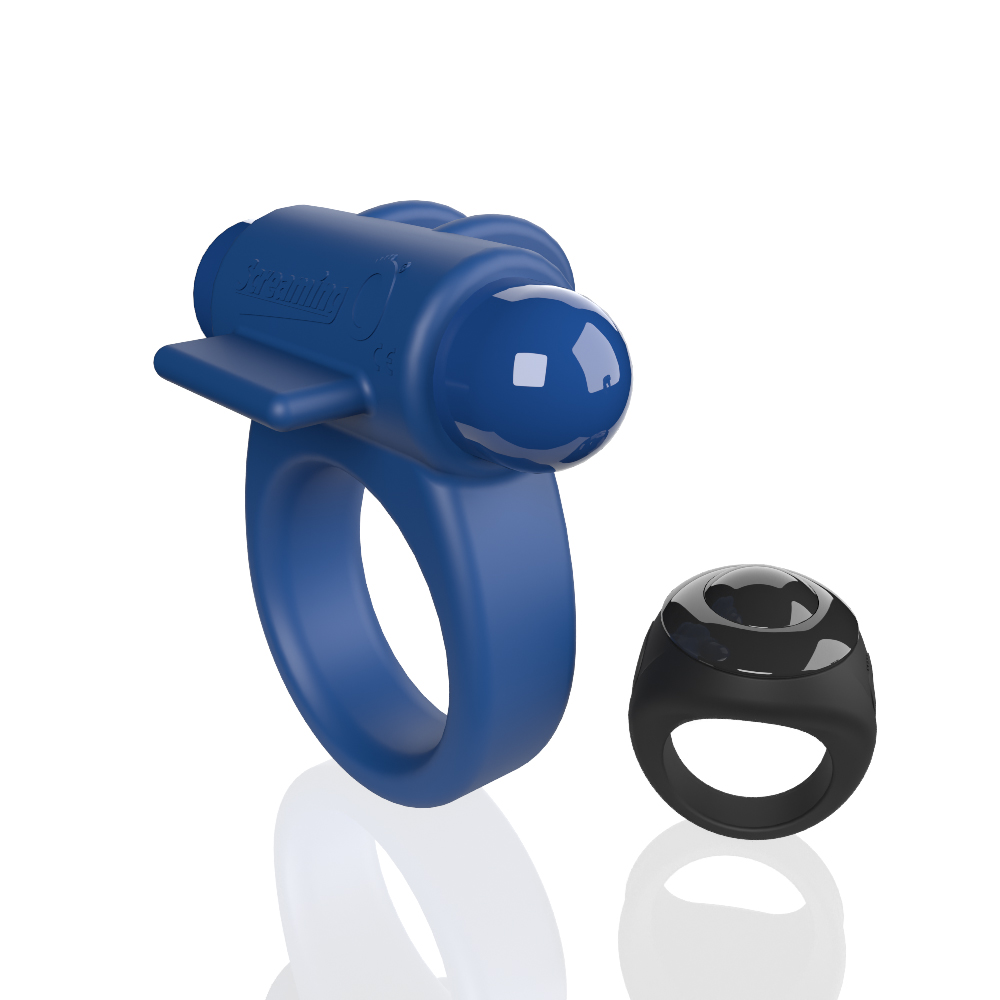 ZhHZOpyOKC7ugOudbjfxA5YqhJaHWPy9 Screaming O Remote Controlled Switch Vibrating Ring - Blue - Image 1