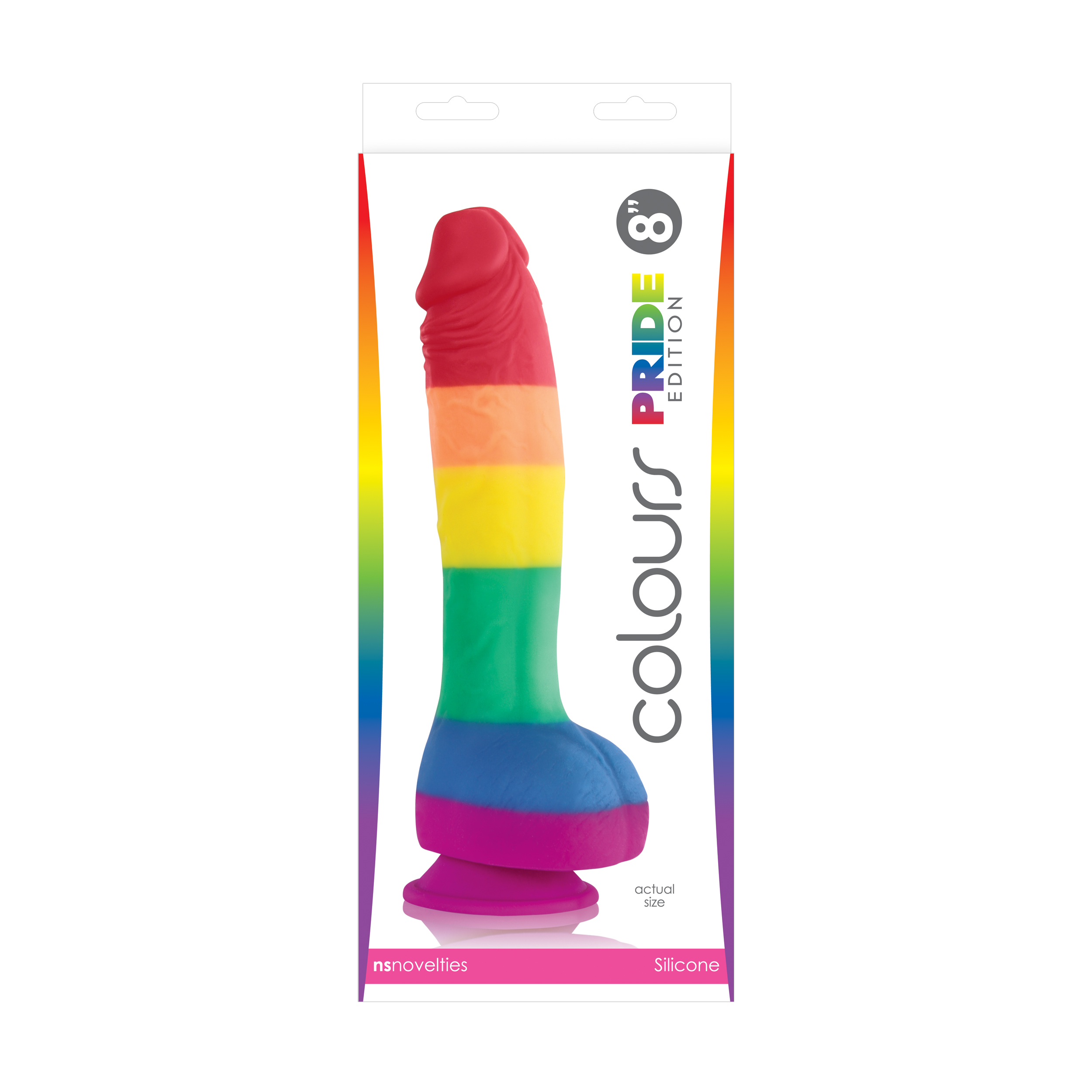 ZjrD9yQMVAujtKTGqXJuJZ57ZVCCmGmU Colours Pride Edition - 8 Inch Dong - Rainbow - Image 1