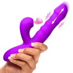 Thrusting and Sucking Rabbit Vibrator - Purple - Image 5