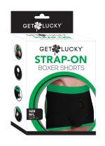 Get Lucky Strap-on Black/green Boxers - M/l - Image 7
