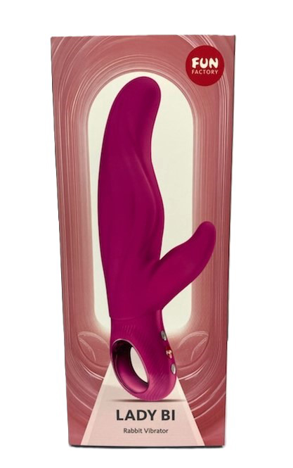 ZsFfJn9T Lady Bi Rabbit Vibrator - Magenta - Image 1