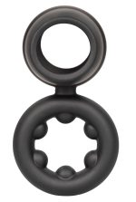 Alpha Liquid Silicone Dual Support Magnum Ring - Black - Image 6