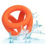 Alpha Liquid Silicone Tri-Ring - Orange Orange - Image 7