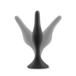 Anal Adventures Platinum - Silicone Beginner Plug - Small - Black - Image 3