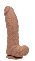 Silicone Rechargeable Big Dick Energy Studs - Brown - Image 2
