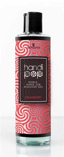 a364d668ca2c40eeced2f9ac86591c91 Handi Pop Handjob Massage Gel - Strawberry - 4.2 Oz. - Image 1