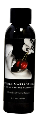 a5d0877e55ee33ca8bc3b3033ab5960b Edible Massage Oil - Cherry - 2 Fl. Oz. - Image 1