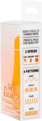 Soft Rain Power Bullet 3 Inch Breeze Coated 7  Function - Orange - Image 2