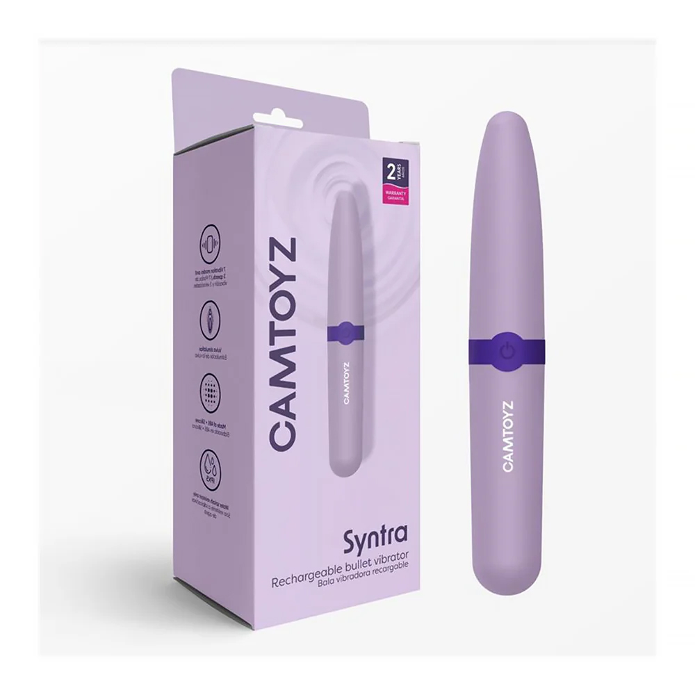 aKSHqotM Syntra Camtoyz Rechargeable Bullet Vibrator - Purple - Image 1