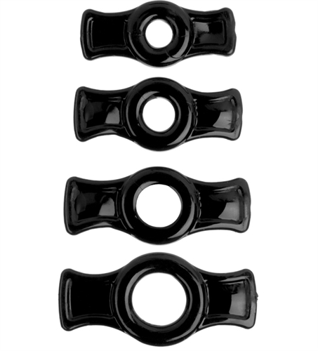 aa4d247ac5b4cebcbd713a93cc5a3297 Titanmen Cock Ring Set - Black - Image 1