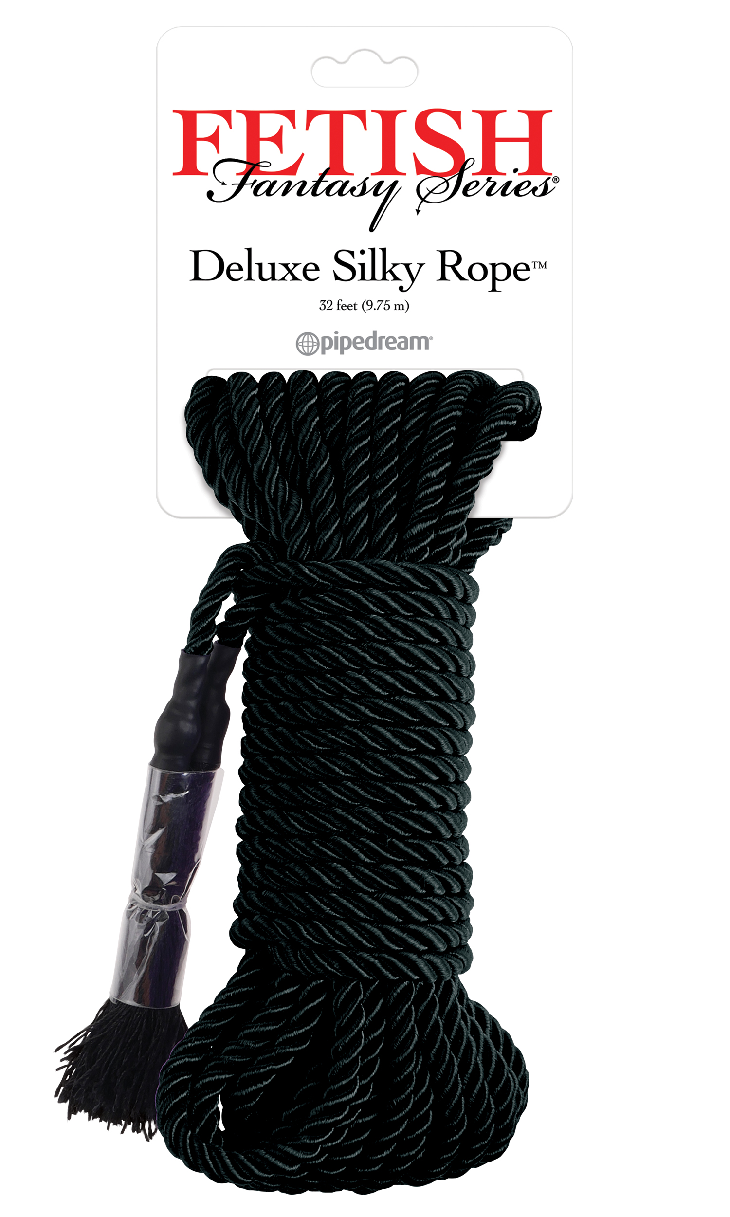 ac61072906ba1a8cbd62115a530f25d7 Fetish Fantasy Series Deluxe Silky Rope - Black - Image 1