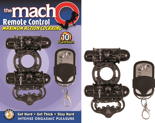 ac67979758fdce2f71bbd2afec05335e The Macho Remote Control - Cock Ring - Black - Image 1