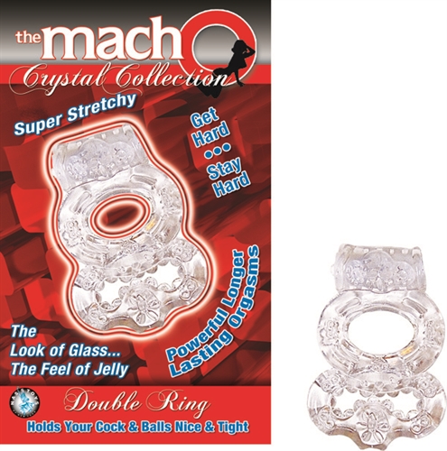 acc19a6fadae68f35a1dd7590bff6314 The Macho Crystal Collection-Double Ring-Clear - Image 1