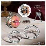 Pussy Boy Metal Chastity Cage - Silver - Image 4