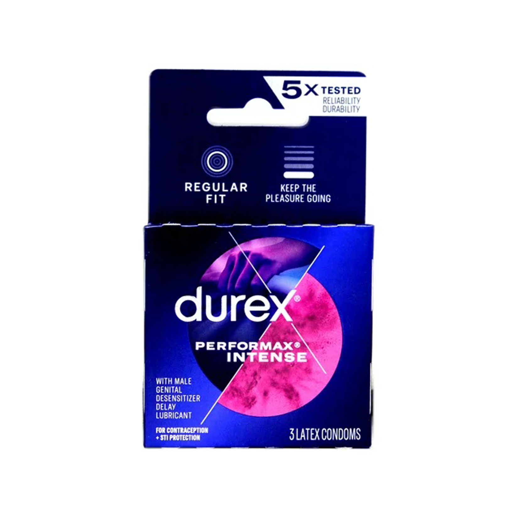 aggUse2BsMbWmpNYnLqjE50HAF8wZk6E Durex Performax Intense - 3 Pack - Image 1