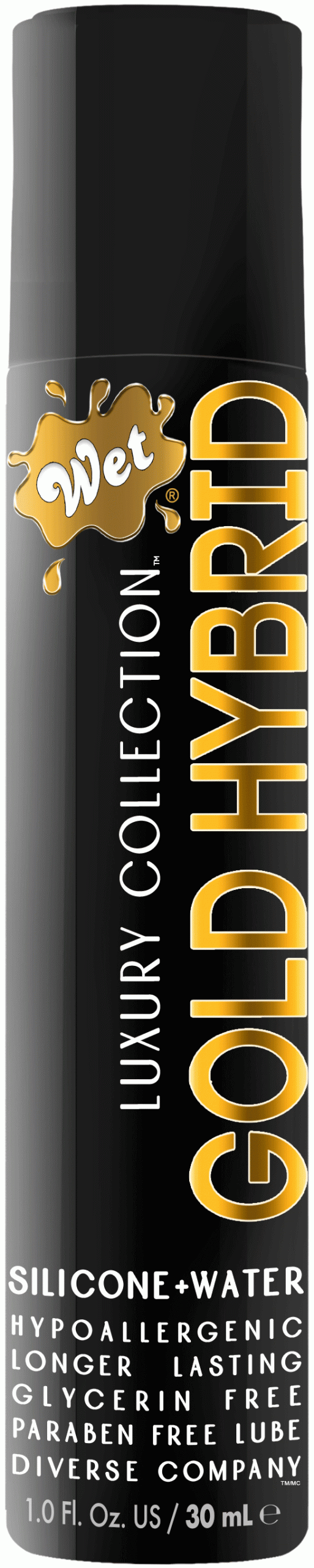 b3SzAmsVxp2slxt1rJkFSml1wNp8qDq7 Wet Gold Hybrid Water Silicone Blend - 1 Fl. Oz. - Image 1