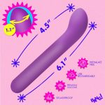 G-Spot Flexible Silicone Vibrator - Purple - Image 2