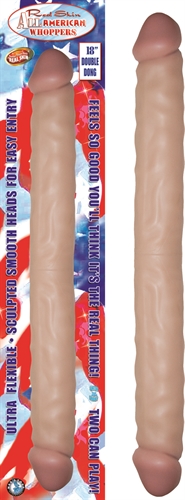 b79cd29caba2a11026afaa49f0ddad8c All American Whopper Double-Dong 18 in Flesh - Image 1