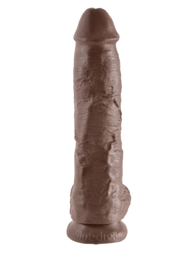 b819236387e4ae9c205e896de86f8b86 King Cock 10-Inch Cock With Balls - Brown - Image 1