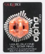 Alpha Liquid Silicone All Star Ring - Orange - Image 5