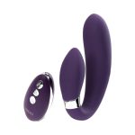 Jeni C-Shaped Dual Motor Vibe With Remote - Purple - Image 3