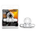 Stay Hard 10 Function Vibrating Bull Ring - Clear - Image 2