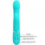 Falin Rabbit Vibrator Pearls - Turquoise