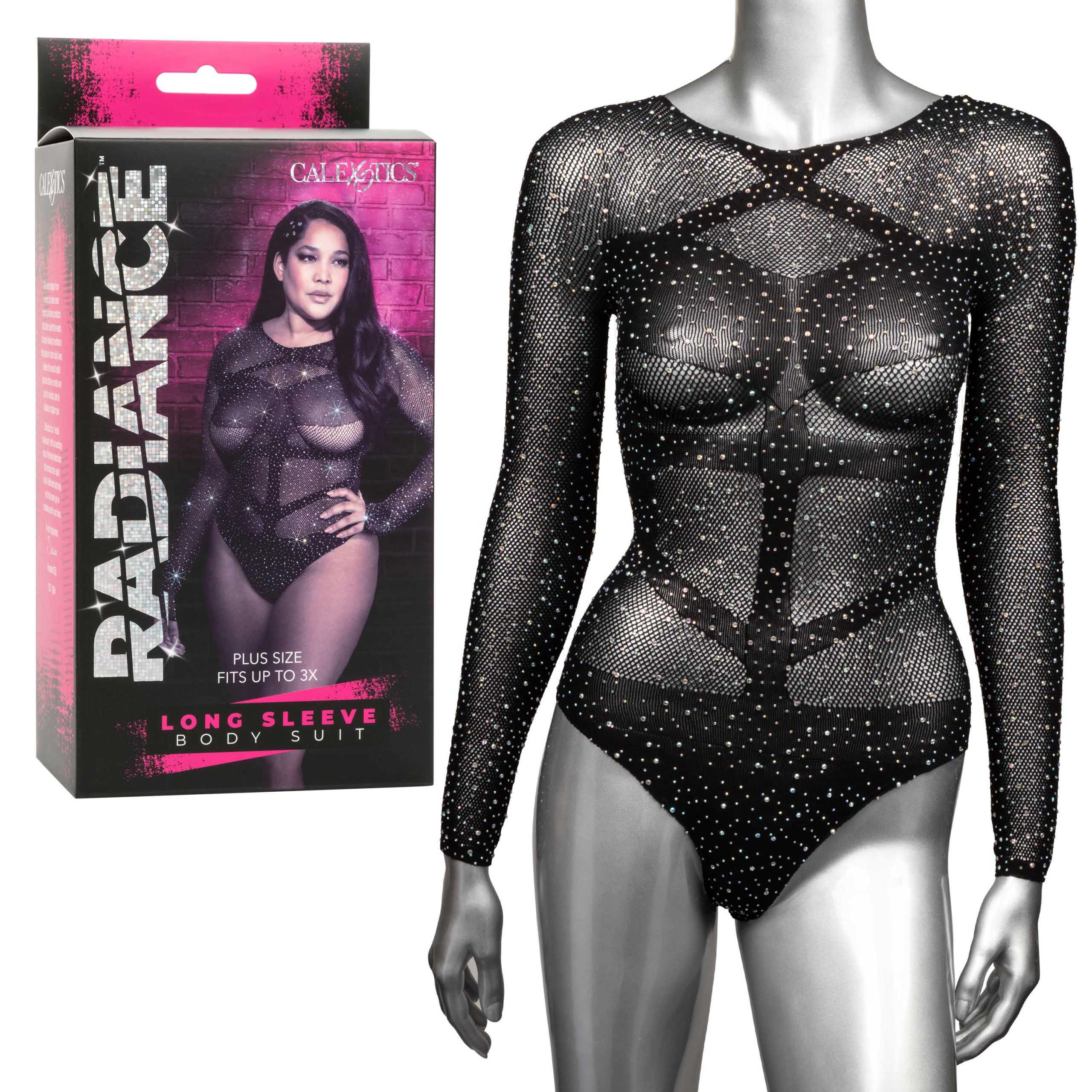 bYEImomRY577TgnsERQhdD0OOeSvNKlq Radiance Long Sleeve Body Suit - Queen - Black - Image 1