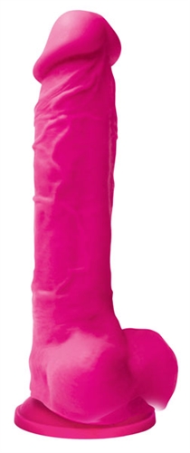 bc4fe29a3281e8123d1100957b6096d6 Colours Pleasures - 8 Inch Dildo - Pink - Image 1