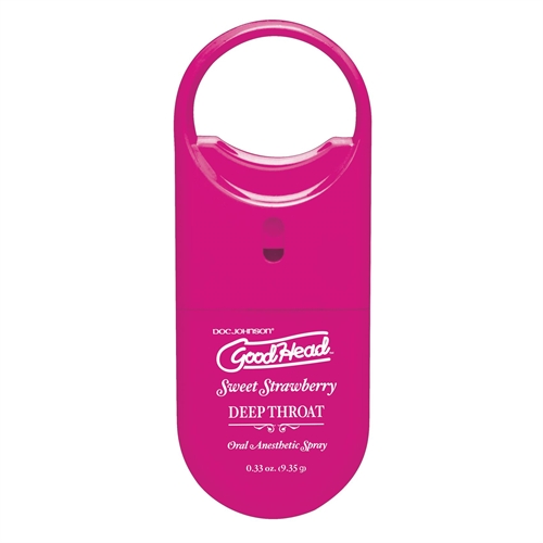 be741e135cdf99db51064b03322b98cc Goodhead to Go Deep Throat Spray - Sweet Strawberry - Image 1