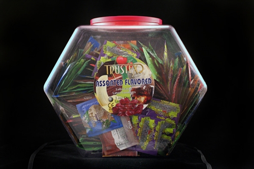 bf4989ef76ea885e4560de740a8f86f0 Trustex Assorted Flavors - 288 Piece Fishbowl - Image 1