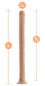 Dr. Skin - 19 Inch Dildo - Beige - Image 3