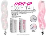 Foxy Tail - Light Up Faux Fur Butt Plug - Pink Plug - Pink