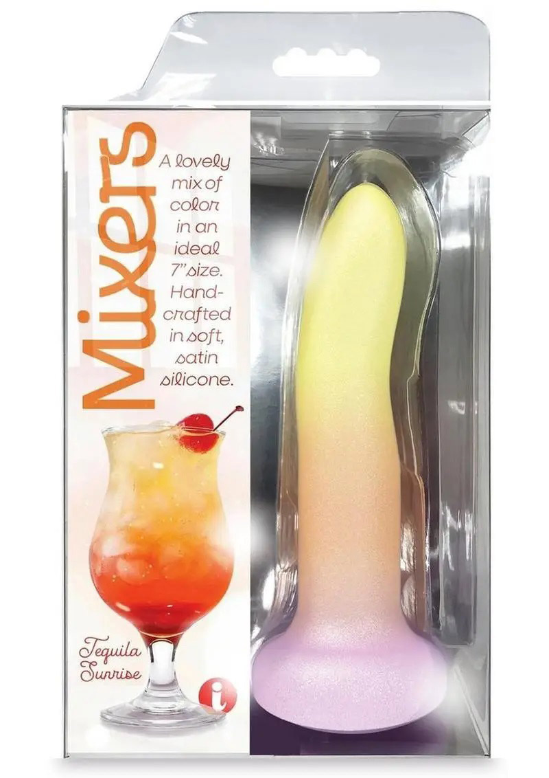 bxvCt0K1 Mixers Tequila Sunrise 8" Dildo - Yellow Orange Pink - Image 1