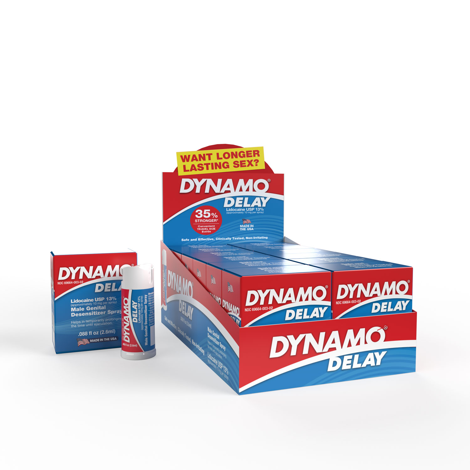 c1uKfIfpIpnOqYAamcauxwbiiKnowHpf Dynamo Delay to Go in Pop Box .088 Fl Oz - 12 Ct Box - Display - Image 1